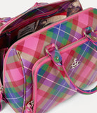 Chelsea bowling bag in Candy Tartan