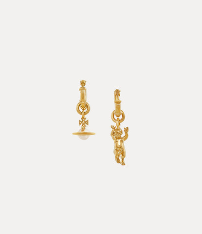 Anglo Pearl Earrings gold/cream rose pearl