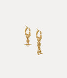 Anglo Pearl Earrings gold/cream rose pearl