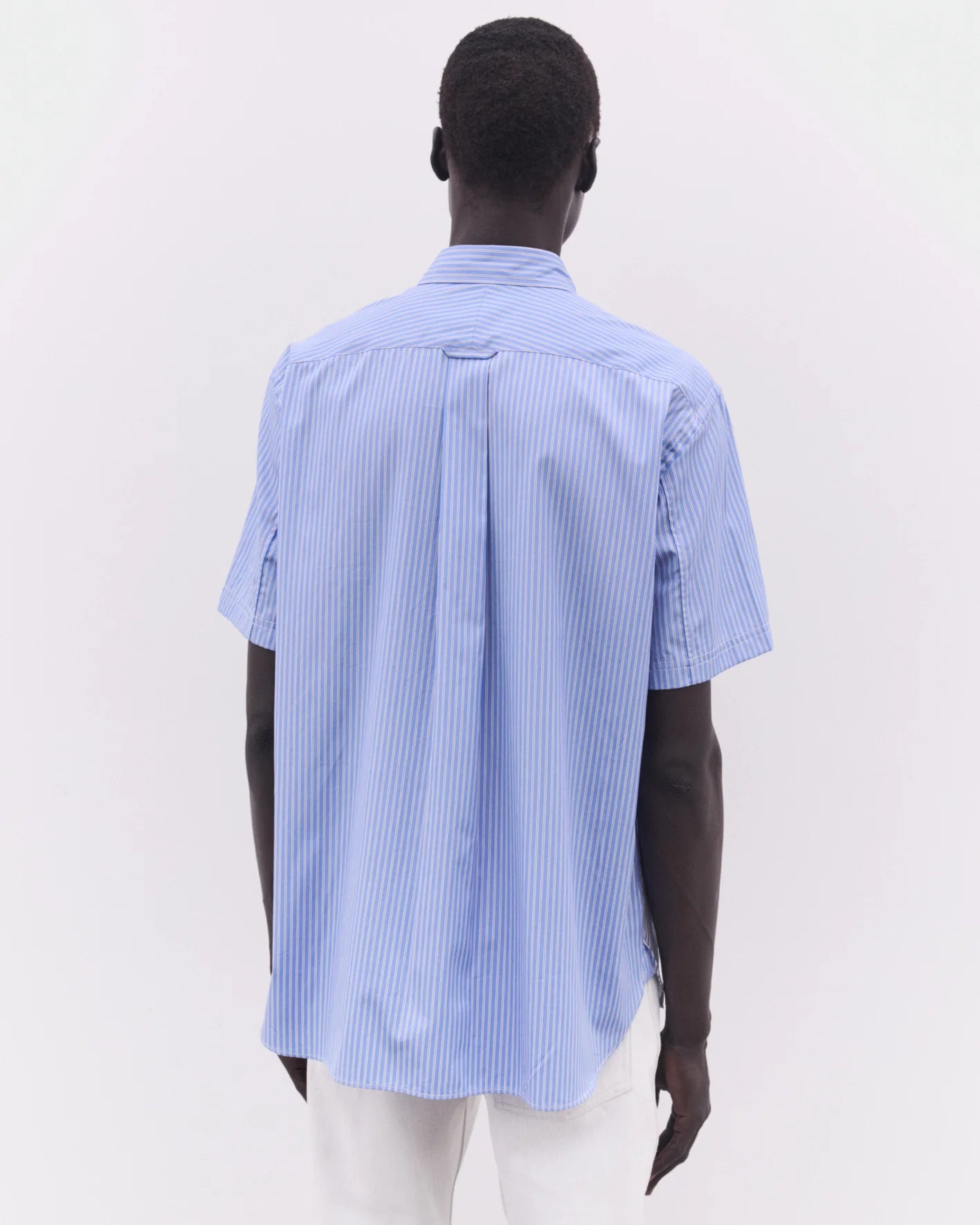 Junya Watanabe Multi Fabric Patchwork Shirt Saxon/White
