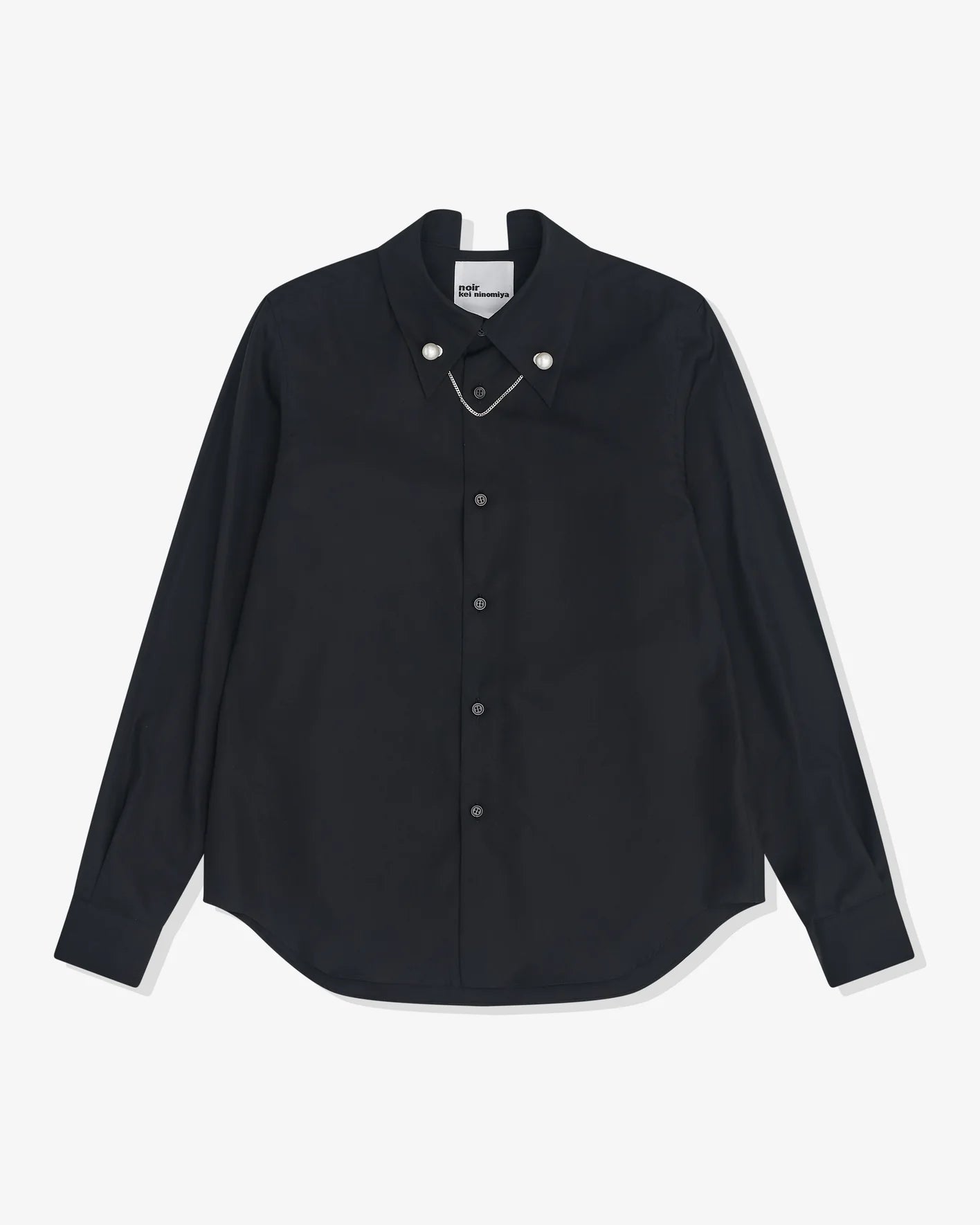 Women's Collar Charm Shirt Black