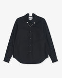 Women's Collar Charm Shirt Black