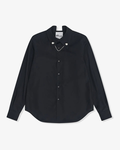 Women's Collar Charm Shirt Black