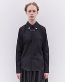 Women's Collar Charm Shirt Black