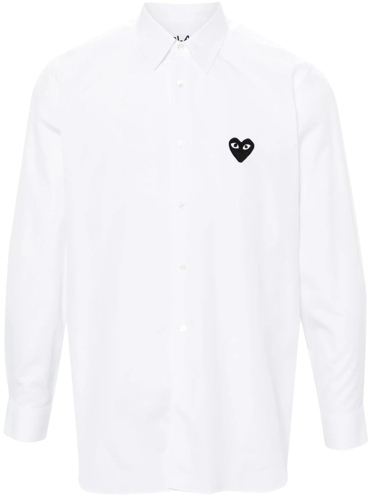 Classic heart patch shirt / white