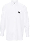 Classic heart patch shirt / white