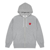Play Comme des Garçons Zipped Hooded Sweatshirt jacket 5hearts