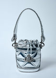 Kitty small bucket bag silver