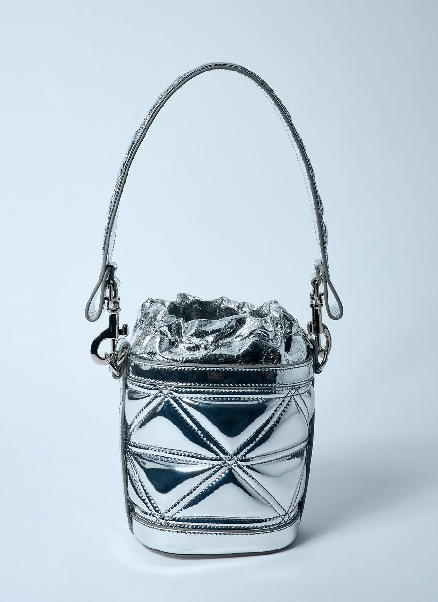 Kitty small bucket bag silver