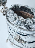 Kitty small bucket bag silver