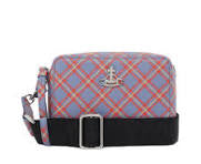 Melih Camera Bag blue/orange tartan