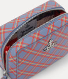 Melih Camera Bag blue/orange tartan