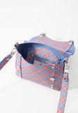 KIM Crossbody Blue/Orange Tartan