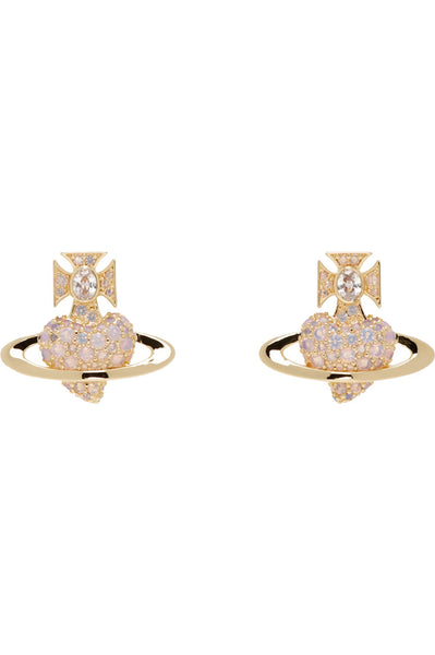 Agnatha earrings gold/milky pink