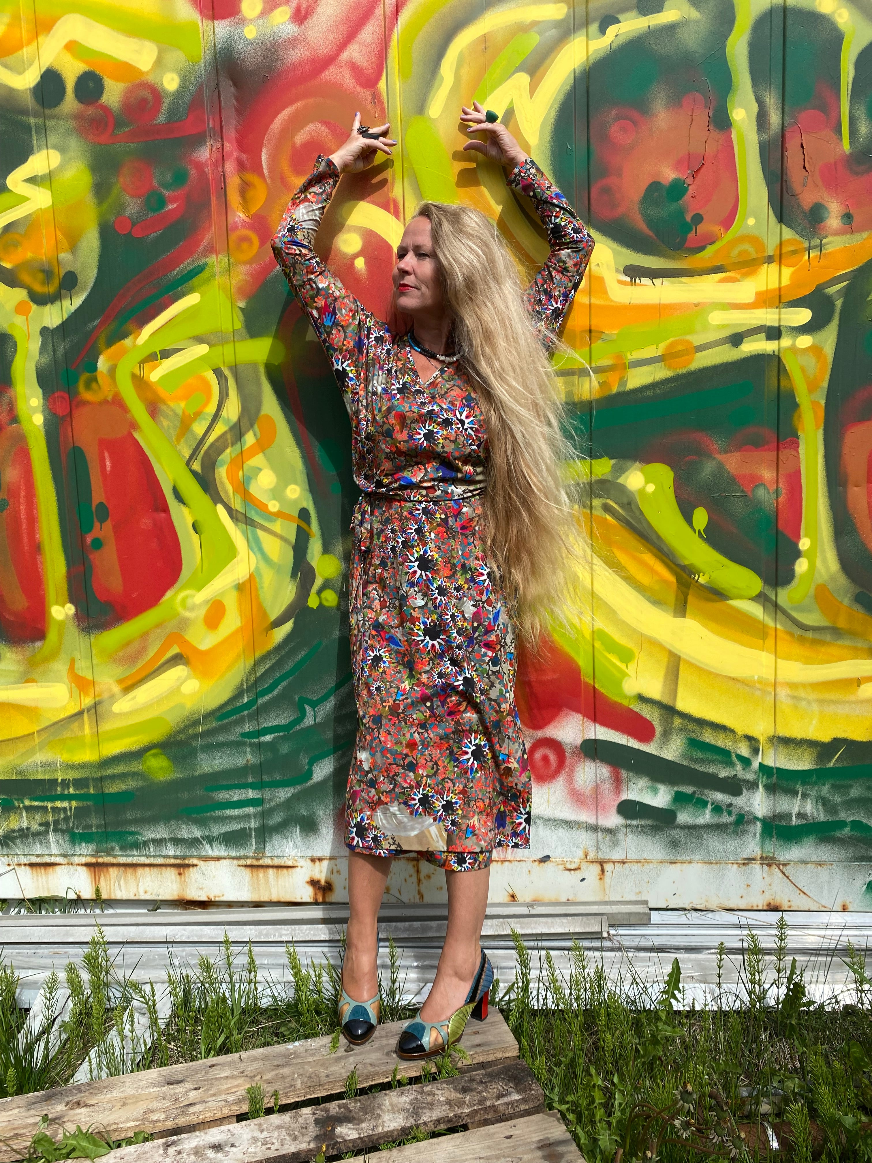 Jazz wrap dress- Blædís