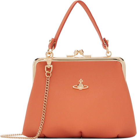Granny Frame Purse Orange 3D orb
