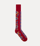 Vivienne Westwood High Sock Flower Stripe Red