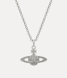 Man mini bas relief pendant platinum-crystal