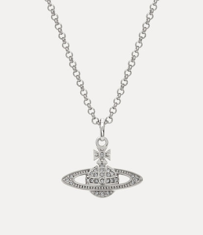 Man mini bas relief pendant platinum-crystal