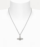 Man mini bas relief pendant platinum-crystal