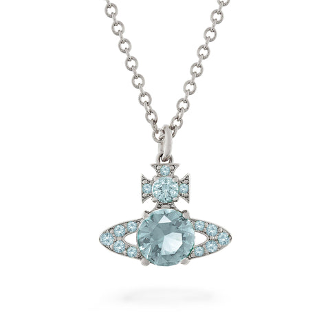 ISMENE Pendant platinum/light blue