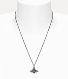 Man. Diamante Heart Pendant Necklace