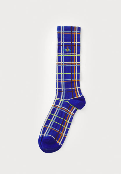 Abstract Check Sock