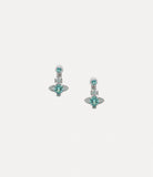 Maitena earrings in Platinum-blue-white