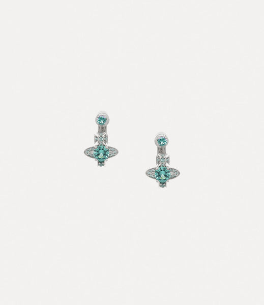 Maitena earrings in Platinum-blue-white