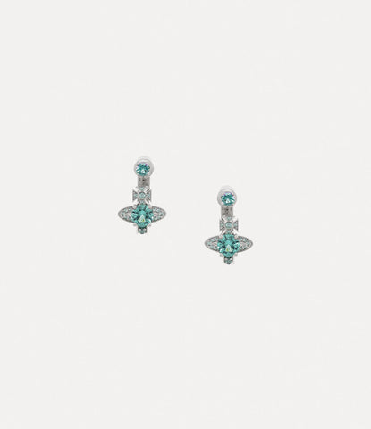 Maitena earrings in Platinum-blue-white