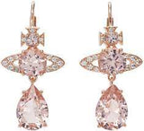 ISMENE Drop Earrings gold/peach/white