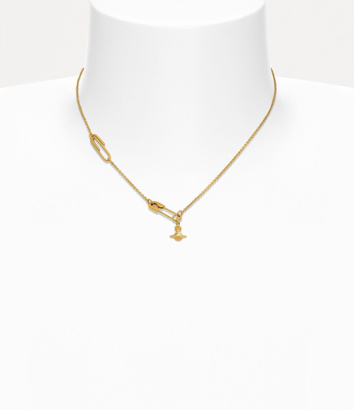 Safety Pin Pendant Necklace