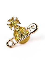 Kitty earrings gold/citrine crystal