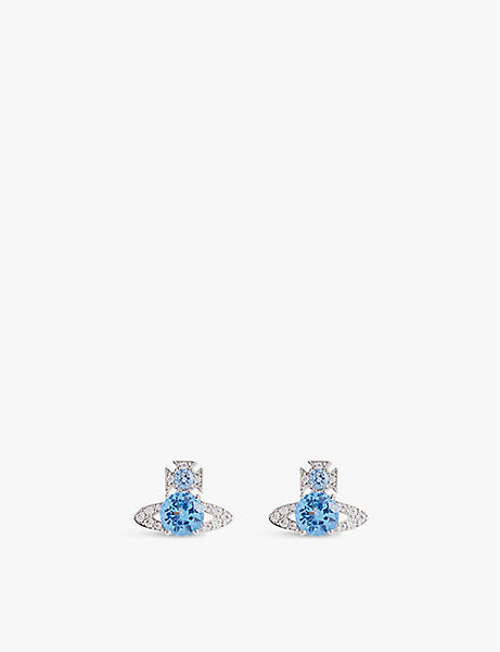 ISMENE Earrings platinum/light blue