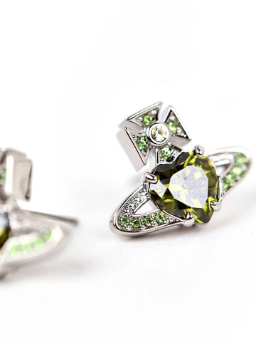 Ariella Earrings platinum/peridot