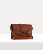 Bella Flap Crossbody camel/gunmetal