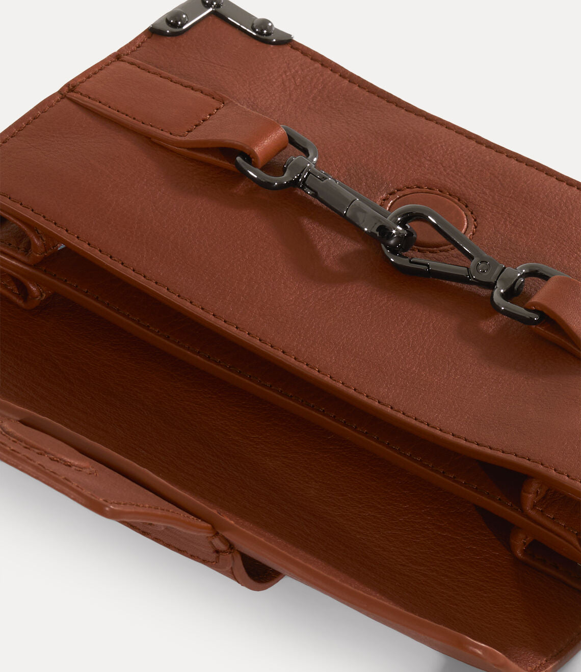 Bella Flap Crossbody camel/gunmetal