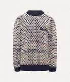 Distressed tartan jumper