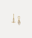 Lucille orb earrings gold tone