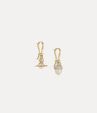 Lucille orb earrings gold tone