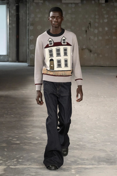 Junya Watanabe Men's House Knit Sweater Beige