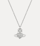 Agnatha Bas Relief Pendant Platinum/white