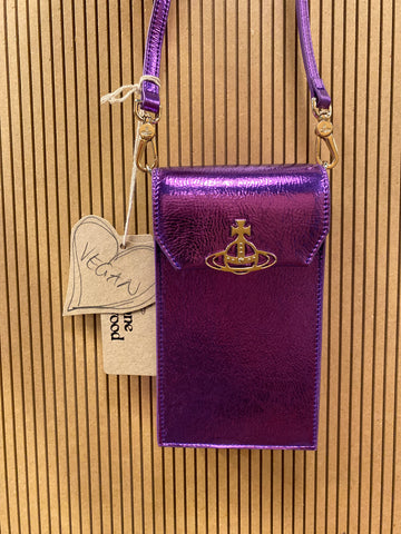 Vivienne Westwood PHONE BAG Metal Purple