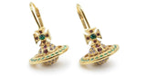 KIKA orb earrings gold/emerald