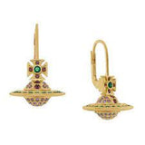 KIKA orb earrings gold/emerald