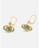 KIKA orb earrings gold/emerald