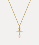 ALEKSA PENDANT gold/peach pearl