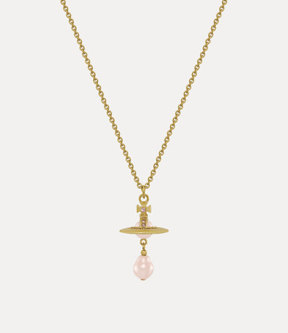 ALEKSA PENDANT gold/peach pearl