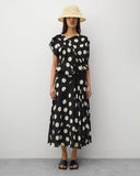 Junya Watanabe Polka Dot Maxi Dress Black/White