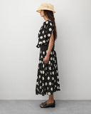 Junya Watanabe Polka Dot Maxi Dress Black/White